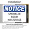 Signmission Sprinkler Room No Storage, 10 in W x Rectangle, Vinyl Decal OS-2PACK-NS-D-710-L-18407 - alternate 6
